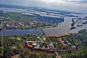 Великий Новгород, Кремль, Ярославово дворище и Торговая сторона, вид с запада